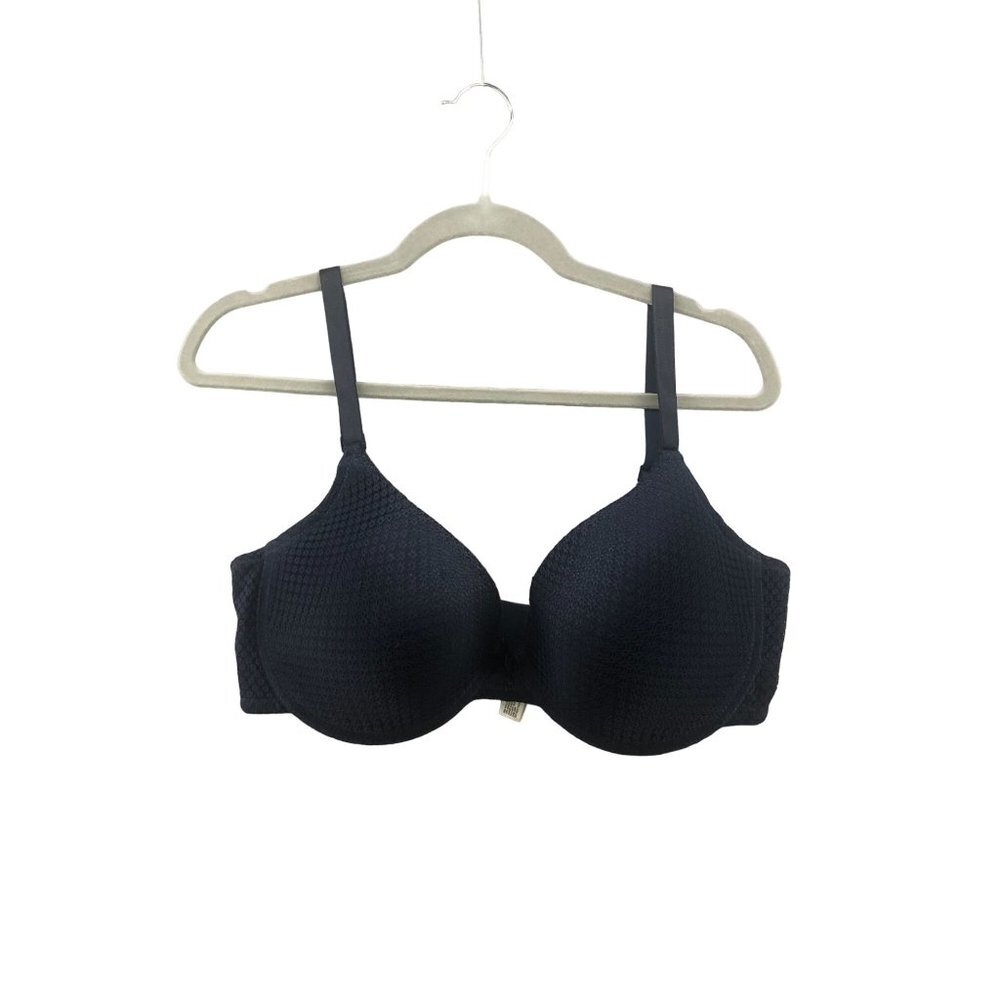 Laura Ashley Padded Underwire Black Bra Size 40D‎